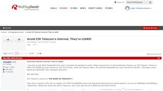 
                            5. Avoid CIK Telecom's internet. They're LIARS! - RedFlagDeals.com Forums
