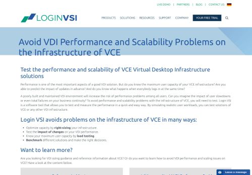
                            9. Avoid VDI Performance and Scalability Problems on the ... - Login VSI