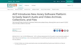 
                            12. AVP Introduces New Aviary Software Platform to Easily ...