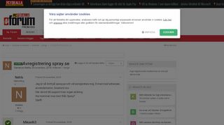 
                            3. Avregistrering spray.se - Internet – övrigt - Eforum