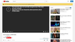 
                            13. Avril Lavigne su MSN Italia - YouTube