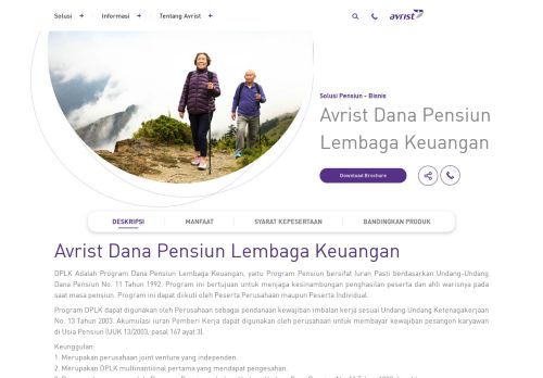 
                            6. Avrist Dana Pensiun Lembaga Keuangan