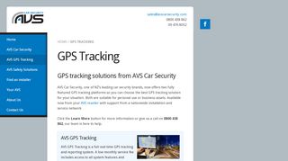 
                            9. AVS GPS Tracking - AVS Car Security