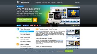 
                            9. AVS Video Editor - easy video editing software for Windows.