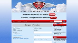 
                            12. AvStar Media LLC Company Information - Aviation Services Directory