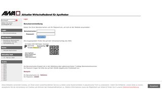 
                            12. AWA Aktueller Wirtschaftsdienst für Apotheker: Login