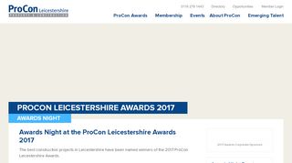 
                            13. Awards Night | The ProCon Leicestershire Awards 2017