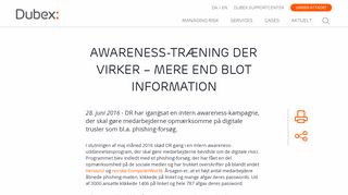 
                            6. Awareness-træning der virker – mere end blot information - Dubex