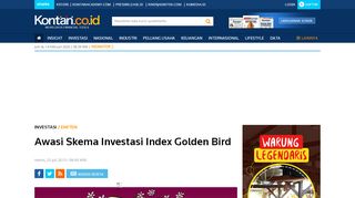 
                            13. Awasi Skema Investasi Index Golden Bird - Investasi Kontan