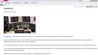 
                            3. Awesome - Debian Wiki