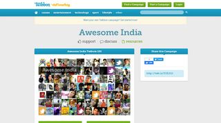 
                            10. Awesome India - Resources - Awesome India Twibute 100 - Twibbon