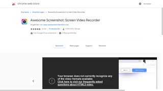 
                            3. Awesome Screenshot: Screen Video Recorder - Chrome Web Store