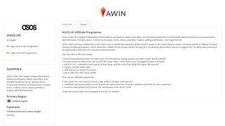 
                            11. Awin | ASOS UK Affiliate Programme