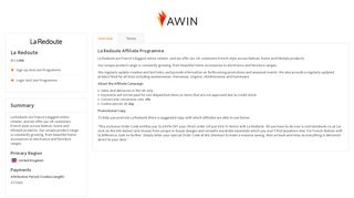 
                            13. Awin | La Redoute Affiliate Programme
