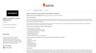 
                            12. Awin | MAGIX & VEGAS Creative Software UK Affiliate Programme