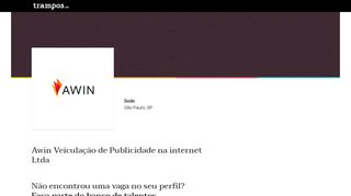 
                            13. Awin Veiculação de Publicidade na internet Ltda | trampos.co