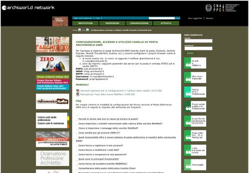 
                            3. AWN - Configurazione, accesso e utilizzo caselle di Posta Archiworld ...