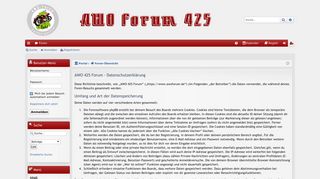 
                            7. AWO 425 Forum - Persönlicher Bereich - Datenschutzrichtlinie