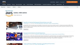 
                            8. AWS Admin | AWS Startups Blog - Amazon.com