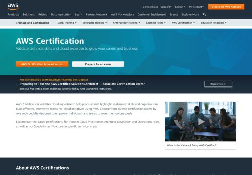 
                            3. AWS Certification - Amazon.com