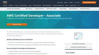 
                            5. AWS Certified Developer – Associate