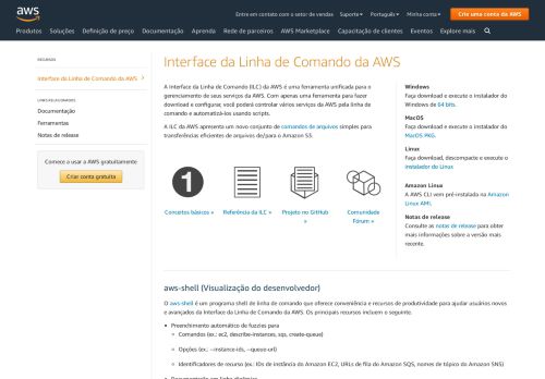 
                            3. AWS CLI - Interface de linha de comando - Amazon Web Services