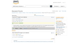 
                            2. AWS Developer Forums: First PuTTY login to an instance ...