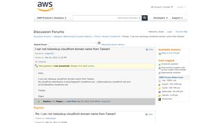 
                            12. AWS Developer Forums: I can not nsloookup cloudfront domain ...