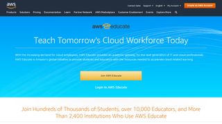 
                            5. AWS Educate Member Login - Amazon.com