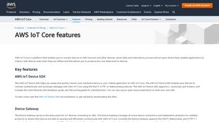 
                            7. AWS IoT Core Features - Amazon Web Services