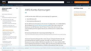 
                            6. AWS-Konto-Kennungen - Amazon Web Services