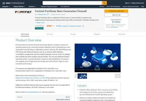 
                            13. AWS Marketplace: Fortinet FortiGate Next-Generation Firewall