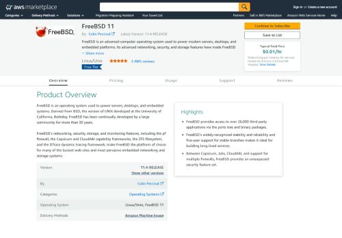 
                            13. AWS Marketplace: FreeBSD 11