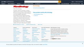 
                            11. AWS Marketplace: MicroStrategy