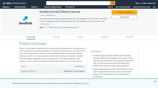 
                            12. AWS Marketplace: SendGrid Email Delivery Service