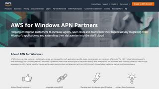 
                            3. AWS Partner Network for Windows