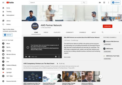 
                            9. AWS Partner Network - YouTube