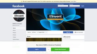 
                            8. AWS re:Invent - Home | Facebook