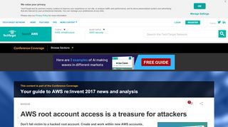 
                            11. AWS root account access is a treasure for attackers - SearchAWS.com