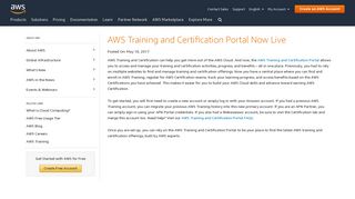 
                            6. AWS Training and Certification Portal Now Live - Amazon.com