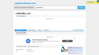 
                            10. aws.bell.ca at WI. Point d'accès Bell - Website Informer