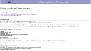 
                            12. AWStats Documentation - Contrib and resource page