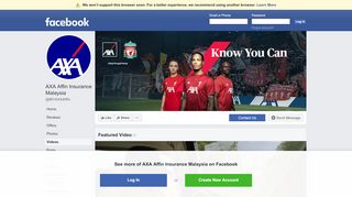 
                            6. AXA Affin Insurance Malaysia - Insurance Company ... - Facebook