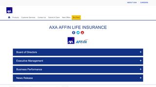 
                            2. AXA Affin Life Insurance - AXA Malaysia
