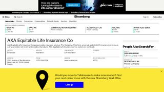 
                            13. AXA Equitable Life Insurance Company: Private Company Information ...