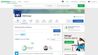 
                            12. AXA Reviews in Derry, Northern Ireland | Glassdoor.co.uk