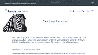 
                            12. AXA travel insurance - Investec