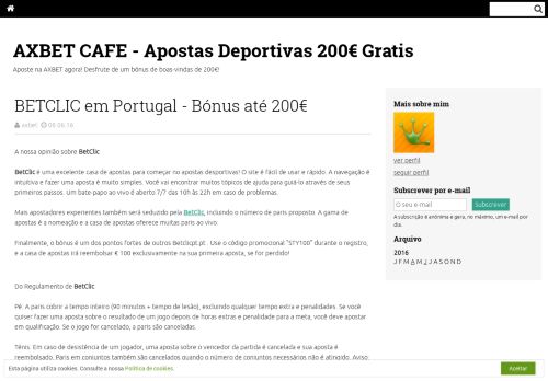 
                            3. AXBET CAFE - Apostas Deportivas 200€ Gratis