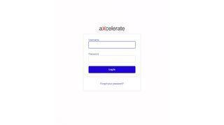 
                            5. aXcelerate Login Screen