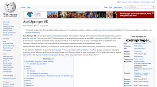 
                            10. Axel Springer SE - Wikipedia